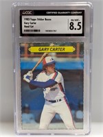 1983 Topps #SBox Gary Carter (Hand Cut) CGC 8.5