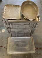 Catering Warming Rack and Rubbermaid Carrying Tub
