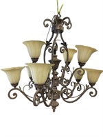 Iron Chandelier with 9 Lights