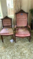 2 Antique Victorian chairs