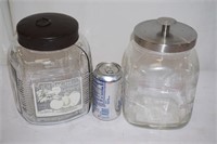 2 Nice Glass Cannisters