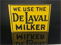 De Laval Milker Flange Tin Farm Sign