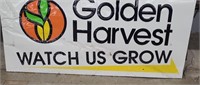 70.5x 34 Golden Harvest sign.