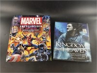 Lot of 2: Kingdom of Heaven story book, and Marvel