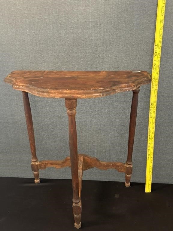 Vintage Half Moon Lamp Table