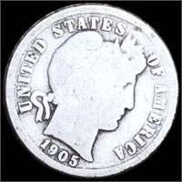 1905-O Barber Silver Dime NICELY CIRCULATE