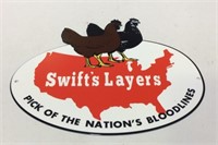 Very Nice Swift's Layers Chicken USA Sign