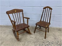 (2) Various Childs Chairs