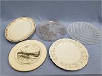 Lot of 5 assorted plates              (g 223)