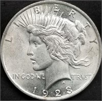 1923 Peace Silver Dollar Gem BU