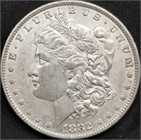 1882-O US Morgan Silver Dollar Unc