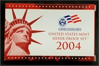 2004 US Mint Silver Proof Set w/State Quarters