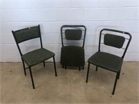 (3) Unmatched Folding Chairs