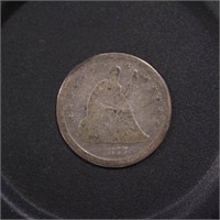 US Coins 1877-S Seated Liberty Quarter, circulated