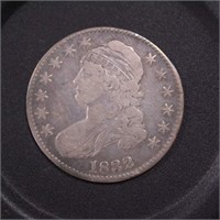 US Coins 1832 Bust Half Dollar, circulated