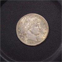 US Coins 1915-D Barber Quarter, circulated