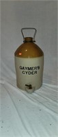 Vintage Gaymer's Cyder Stoneware Jug Dispenser