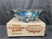 Vintage Indiana Carnival Glass Bowl Oval