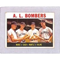 1964 Topps Crease Free Al Bombers Maris/mantle