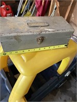 Metal tool box and contents