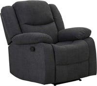 Ravenna Home Recliner Chair, 37"W, Dark Grey