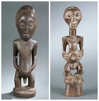 Three Congo style power figures. 20th century.