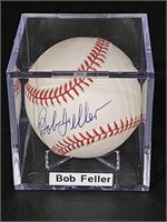 Authentic Autographed Bob Feller Baseball w COA