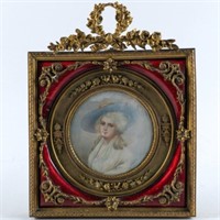 MINIATURE FRAMED PORTRAIT