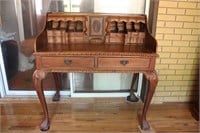 Vintage Chippendale-Style Writing Desk
