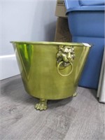 VTG Footed Plant Pot W/ Lion Handles