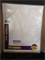 New white poster board 24 pieces 22x28 in