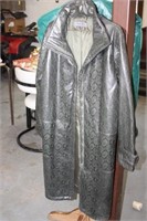 Lovely Polyester Trench Coat Size Medium, Never