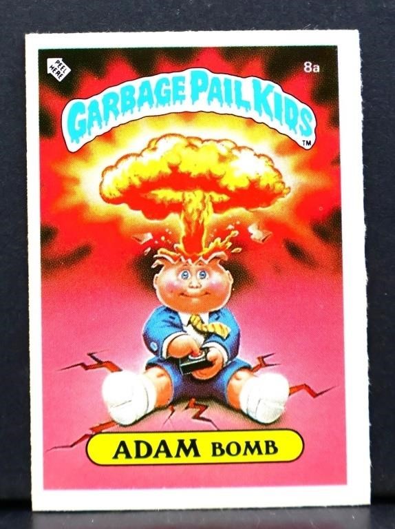 1985 Garbage Pail Kids 8A Adam Bomb card