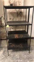 2 metal shelves some rust