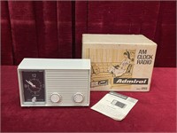 1970 Admiral CR13 AM Clock Radio - Works