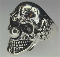 Skull crown ring size 10