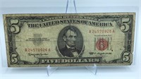 1963 $5 Red Seal Silver Certificate