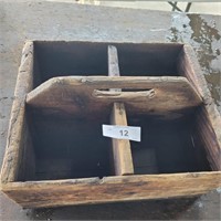 15"x12"x6" wooden tool box