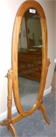 Oak Oval Dressing Mirror