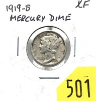 1919-S Mercury dime