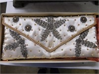 1950s beaded clutch evening purse