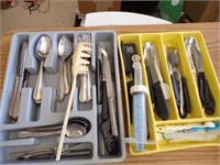 Assorted Silverware And Knives