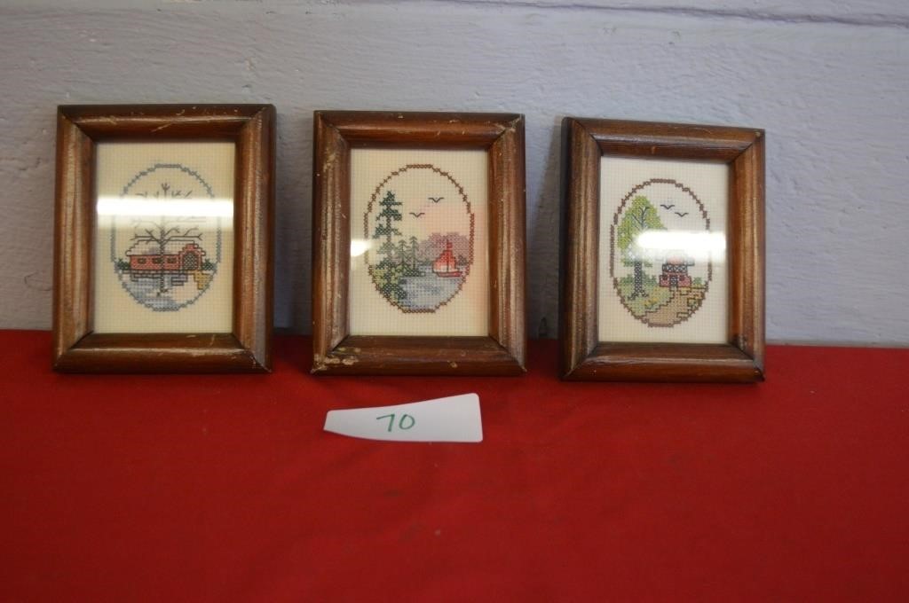 Lot of Small Stitched Paintings