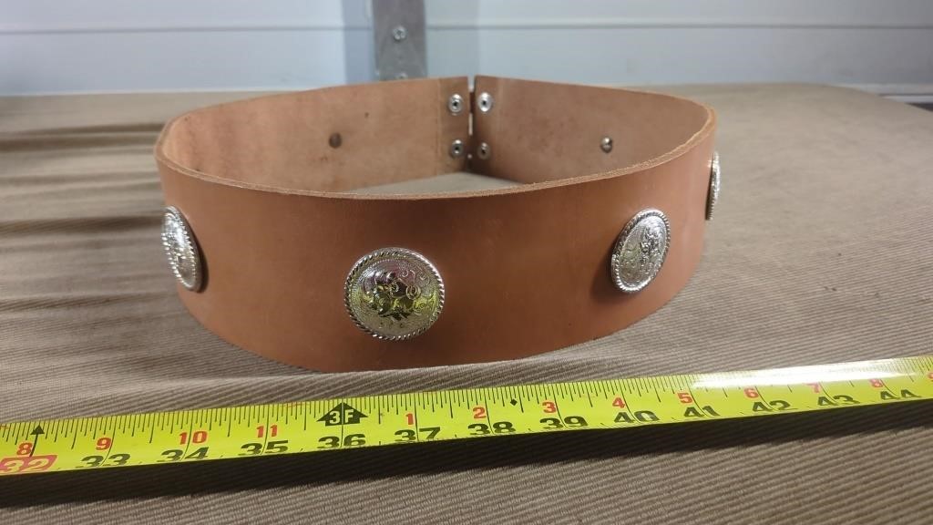 NATIVE AMERICAN LEATHER BELT