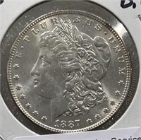 1887P Morgan Silver Dollar BU