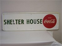 1947 DRINK COCA-COLA SHELTER HOUSE SELF-FRAMED