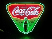 DRINK COCA-COLA ICE COLD THREE COLOUR NEON