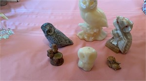 Owl Figurines - Marble, Ceramic, Candles