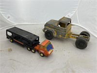 Metal Truck & Tonka Truck & Trailer