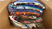 Small box of Quilting cotton scraps. *LYR